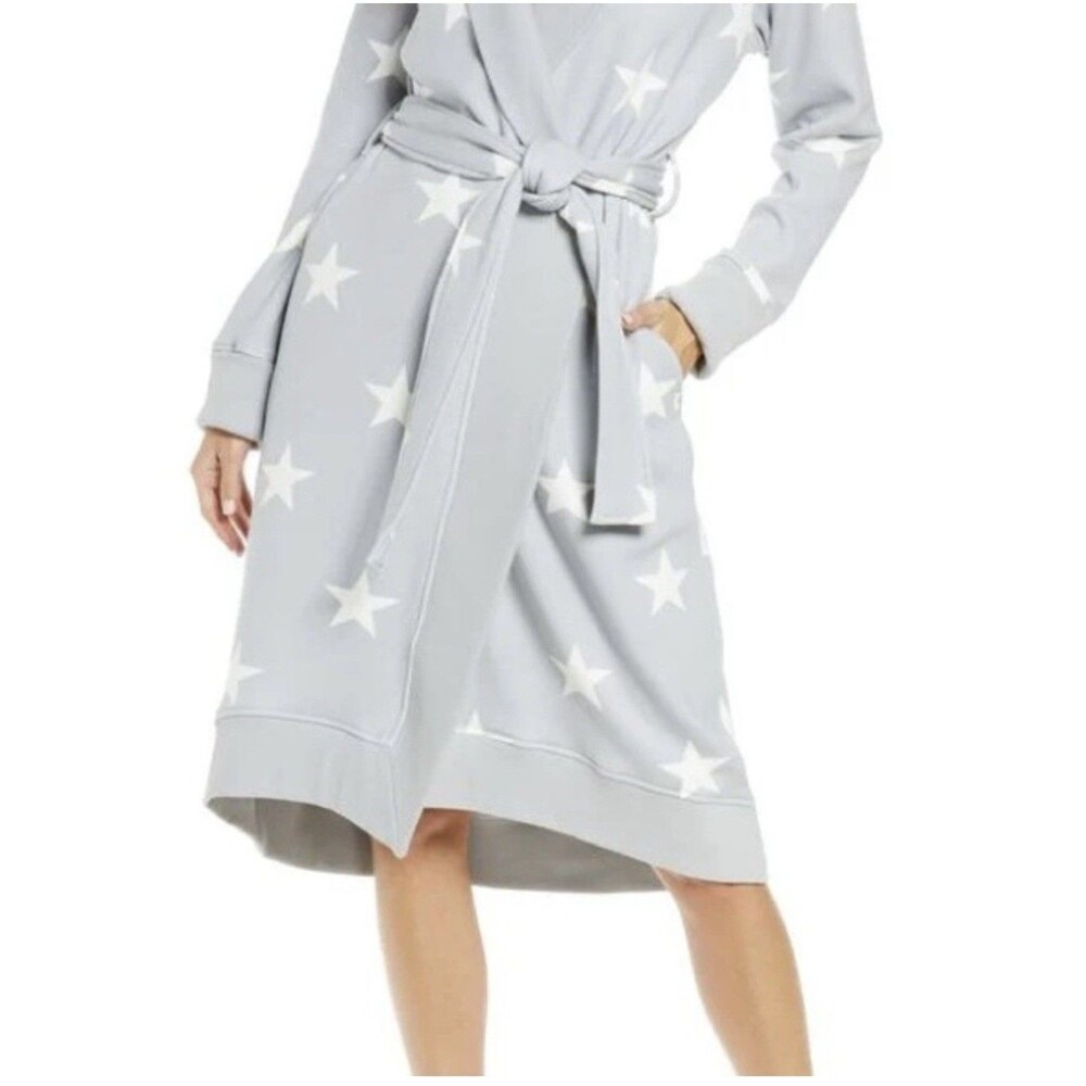 UGG Women's Size XL Gray Star Print Miranda Fleece Robe